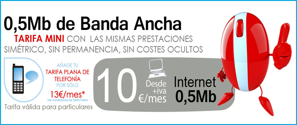 Revolucionario Rezumar obispo Acceso a Internet sin línea telefónica. Desde 10€/mes. Disponibilidad según  cobertura